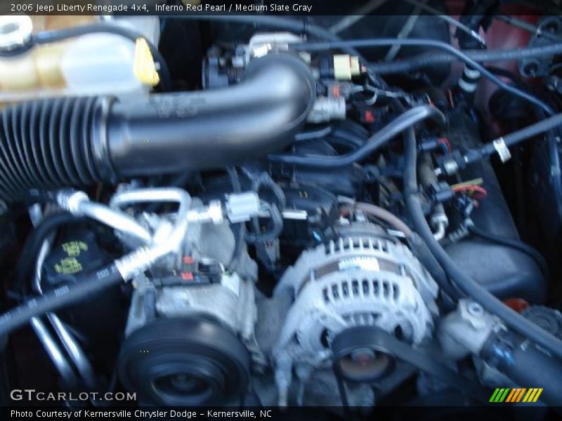 Inferno Red Pearl / Medium Slate Gray 2006 Jeep Liberty Renegade 4x4