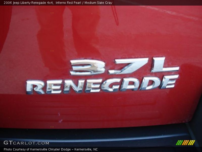 Inferno Red Pearl / Medium Slate Gray 2006 Jeep Liberty Renegade 4x4