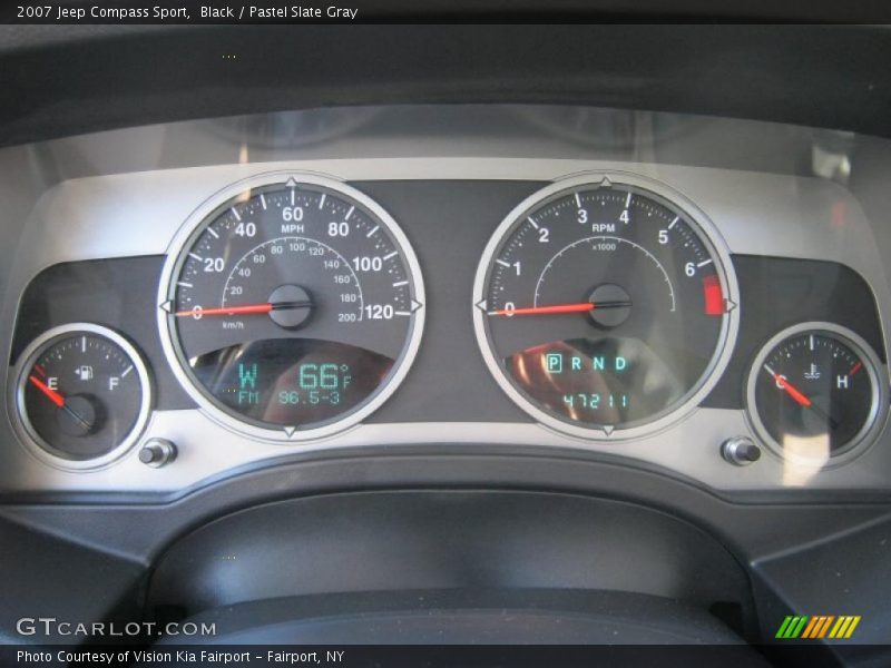 Black / Pastel Slate Gray 2007 Jeep Compass Sport