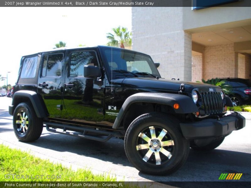 Black / Dark Slate Gray/Medium Slate Gray 2007 Jeep Wrangler Unlimited X 4x4
