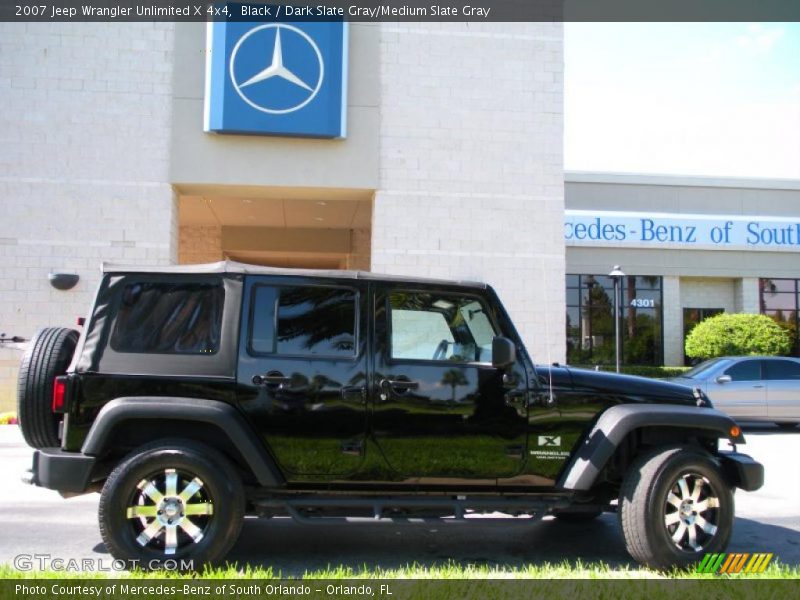 Black / Dark Slate Gray/Medium Slate Gray 2007 Jeep Wrangler Unlimited X 4x4