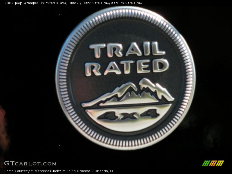 Black / Dark Slate Gray/Medium Slate Gray 2007 Jeep Wrangler Unlimited X 4x4