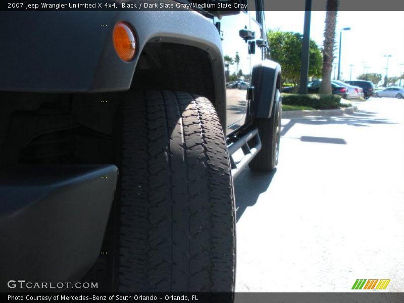 Black / Dark Slate Gray/Medium Slate Gray 2007 Jeep Wrangler Unlimited X 4x4