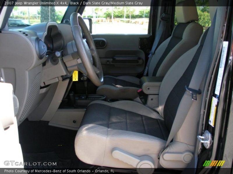 Black / Dark Slate Gray/Medium Slate Gray 2007 Jeep Wrangler Unlimited X 4x4