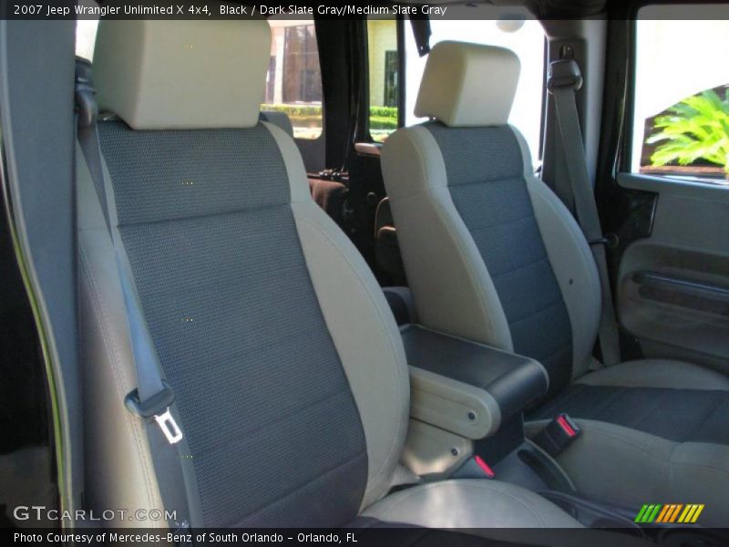 Black / Dark Slate Gray/Medium Slate Gray 2007 Jeep Wrangler Unlimited X 4x4