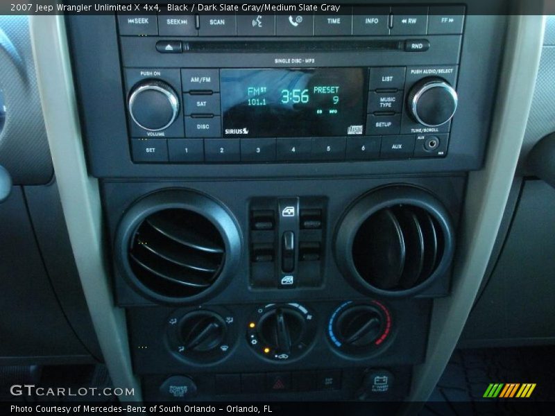 Black / Dark Slate Gray/Medium Slate Gray 2007 Jeep Wrangler Unlimited X 4x4