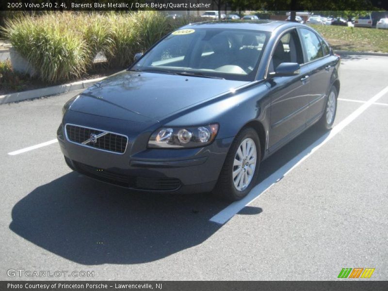 Barents Blue Metallic / Dark Beige/Quartz Leather 2005 Volvo S40 2.4i