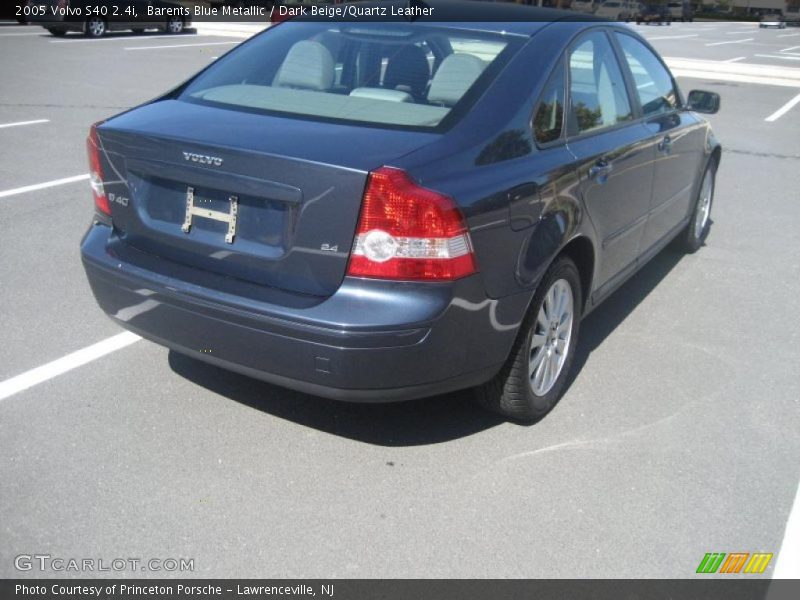 Barents Blue Metallic / Dark Beige/Quartz Leather 2005 Volvo S40 2.4i