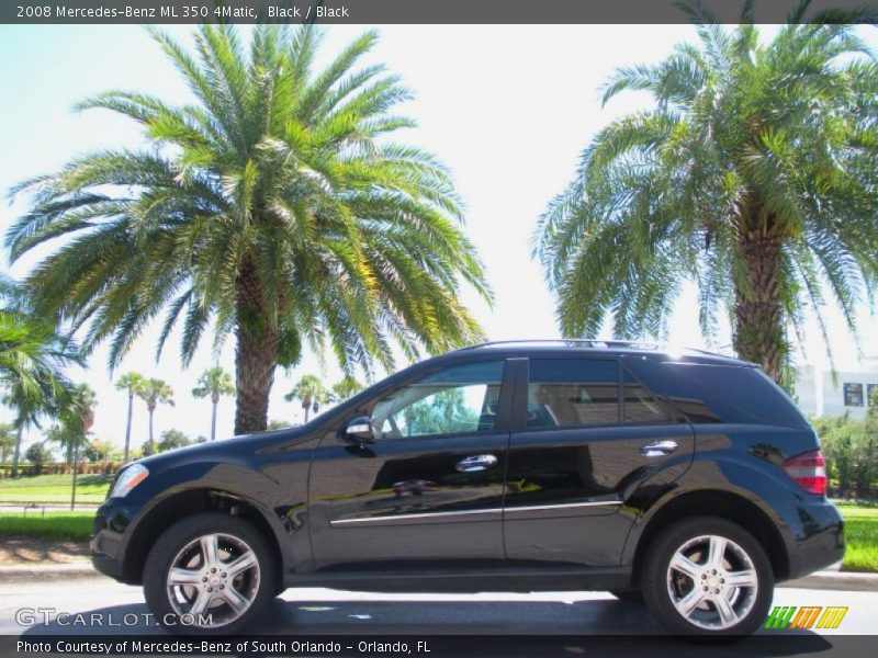 Black / Black 2008 Mercedes-Benz ML 350 4Matic