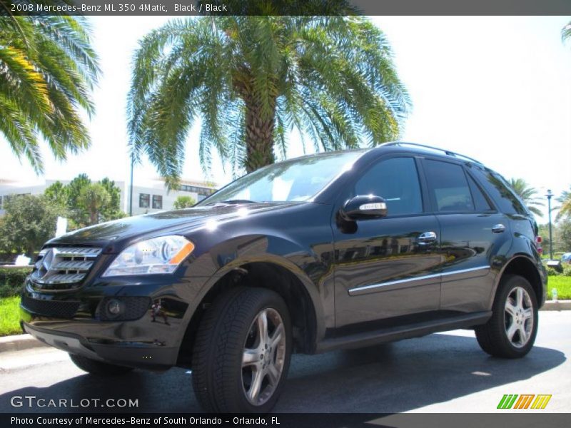 Black / Black 2008 Mercedes-Benz ML 350 4Matic