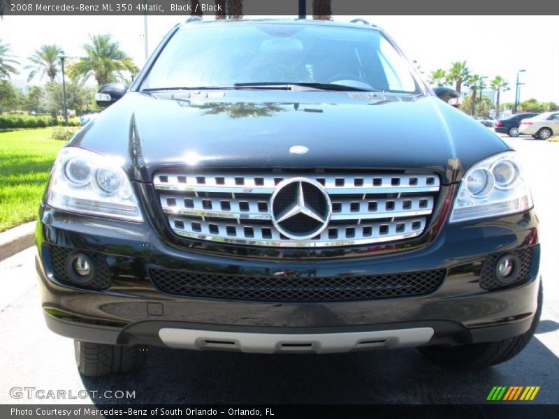 Black / Black 2008 Mercedes-Benz ML 350 4Matic