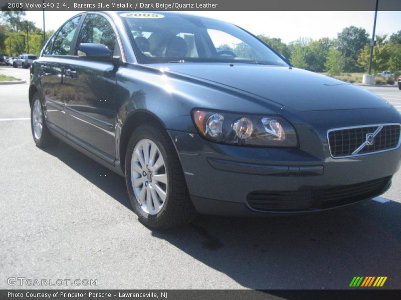 Barents Blue Metallic / Dark Beige/Quartz Leather 2005 Volvo S40 2.4i