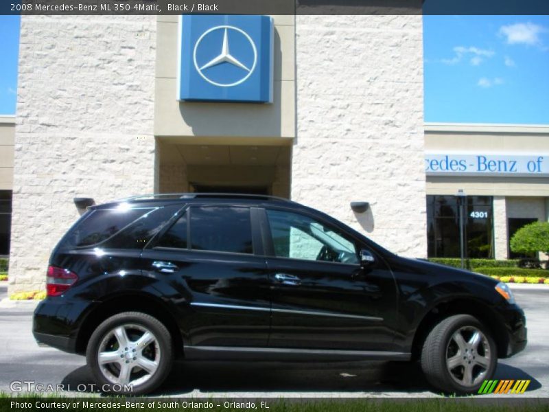 Black / Black 2008 Mercedes-Benz ML 350 4Matic