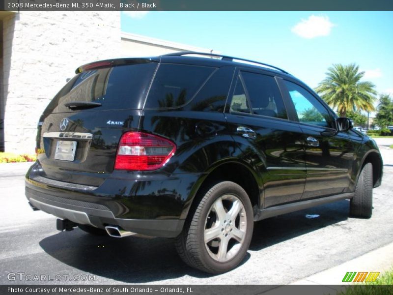 Black / Black 2008 Mercedes-Benz ML 350 4Matic