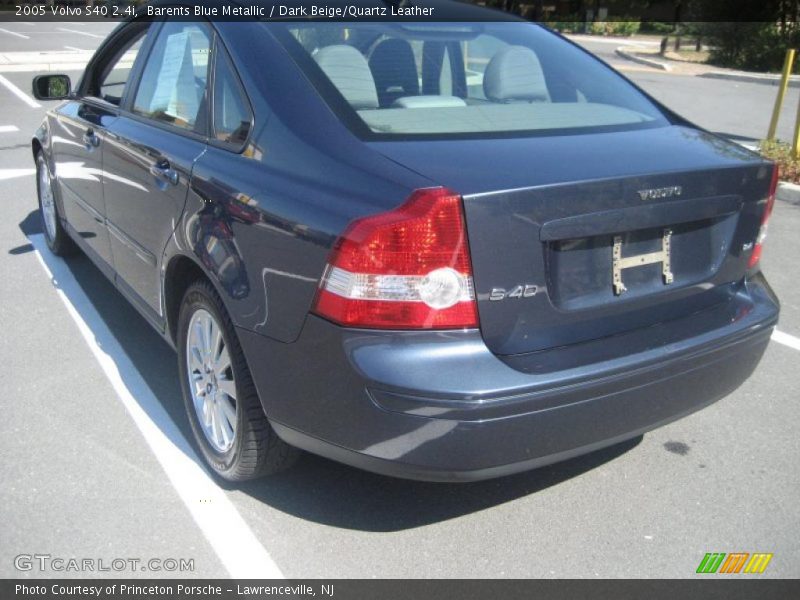 Barents Blue Metallic / Dark Beige/Quartz Leather 2005 Volvo S40 2.4i