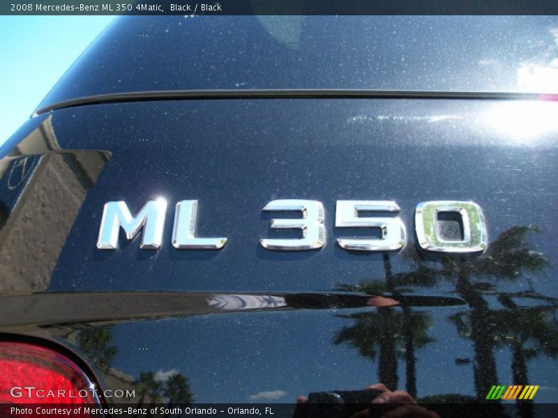 Black / Black 2008 Mercedes-Benz ML 350 4Matic