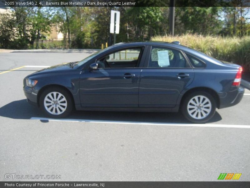 Barents Blue Metallic / Dark Beige/Quartz Leather 2005 Volvo S40 2.4i