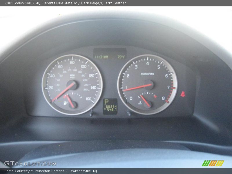 Barents Blue Metallic / Dark Beige/Quartz Leather 2005 Volvo S40 2.4i