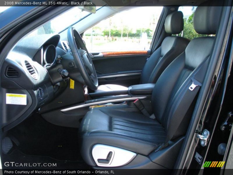 Black / Black 2008 Mercedes-Benz ML 350 4Matic