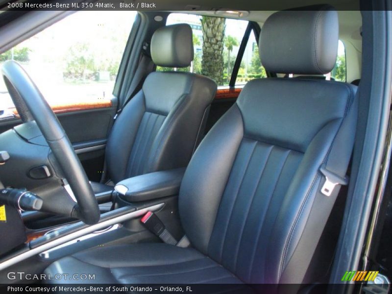 Black / Black 2008 Mercedes-Benz ML 350 4Matic