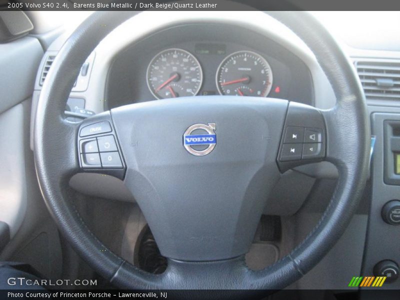 Barents Blue Metallic / Dark Beige/Quartz Leather 2005 Volvo S40 2.4i