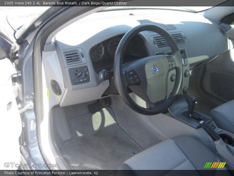 Barents Blue Metallic / Dark Beige/Quartz Leather 2005 Volvo S40 2.4i