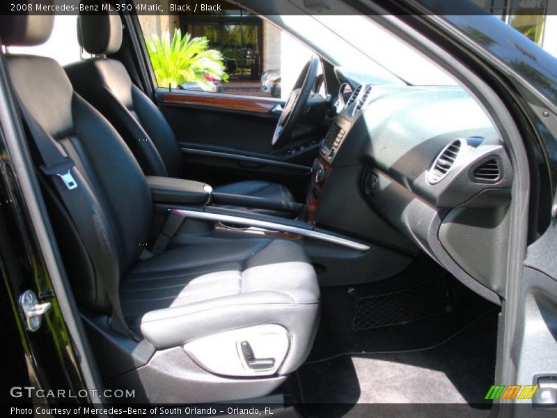 Black / Black 2008 Mercedes-Benz ML 350 4Matic