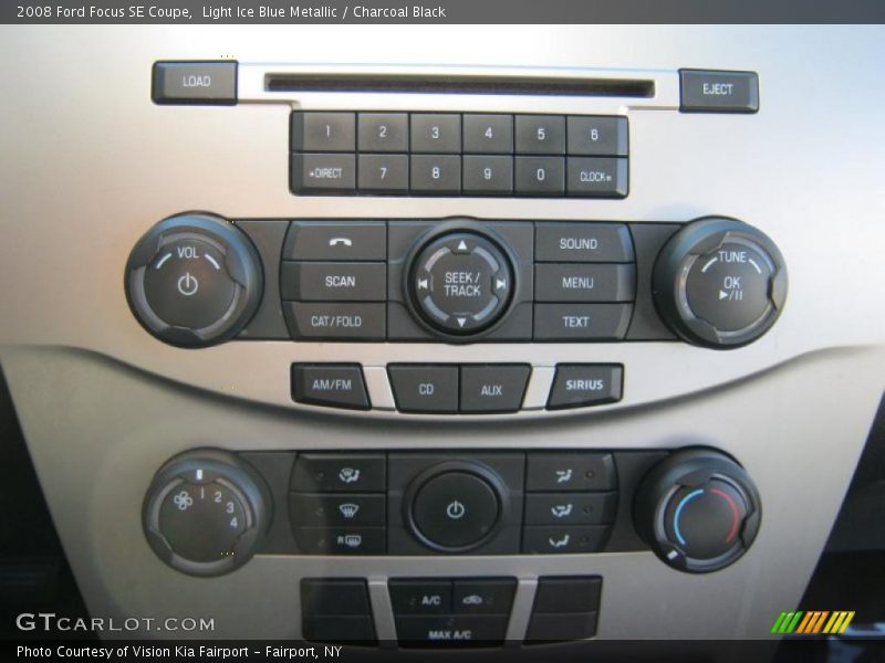 Light Ice Blue Metallic / Charcoal Black 2008 Ford Focus SE Coupe
