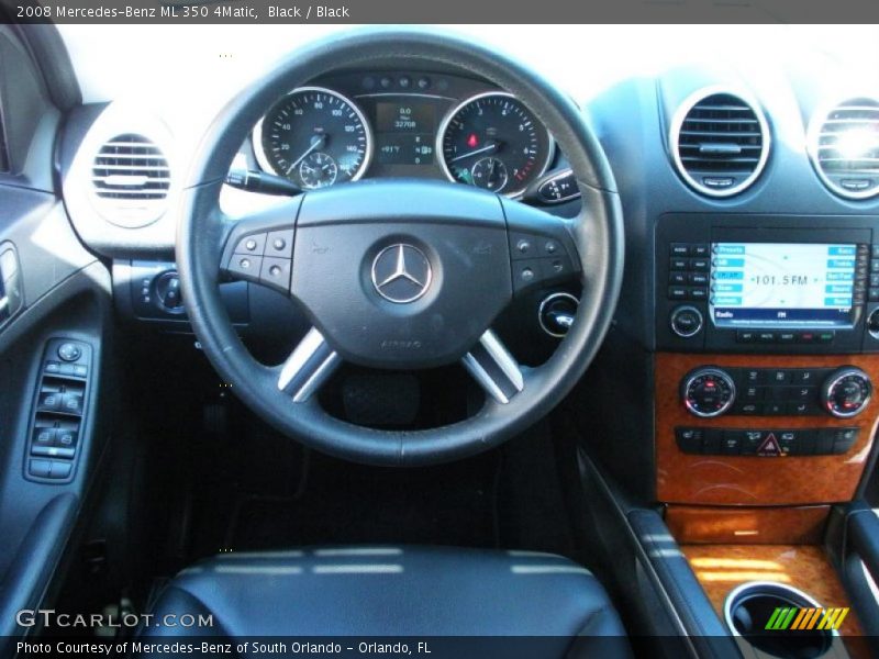 Black / Black 2008 Mercedes-Benz ML 350 4Matic
