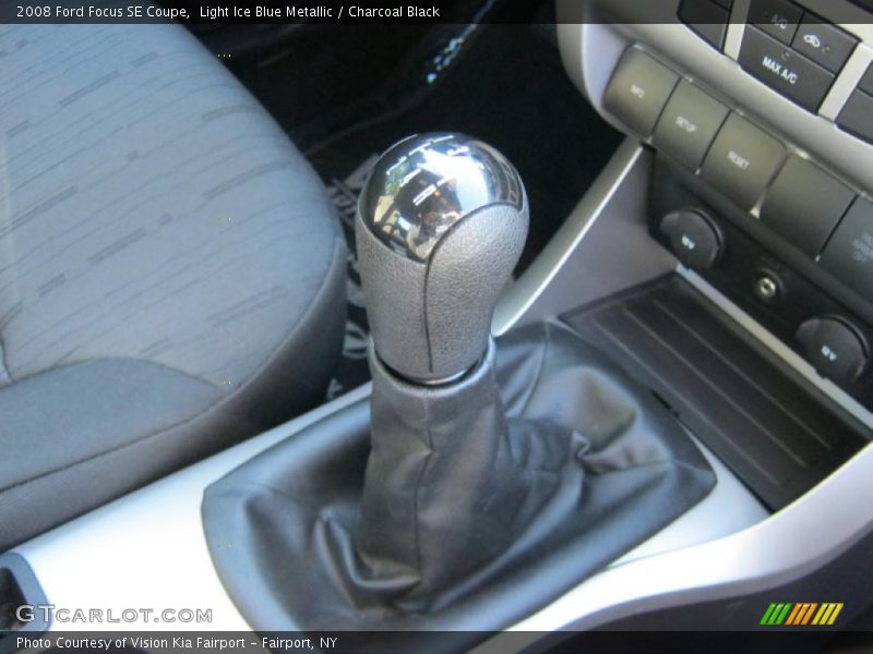 Light Ice Blue Metallic / Charcoal Black 2008 Ford Focus SE Coupe