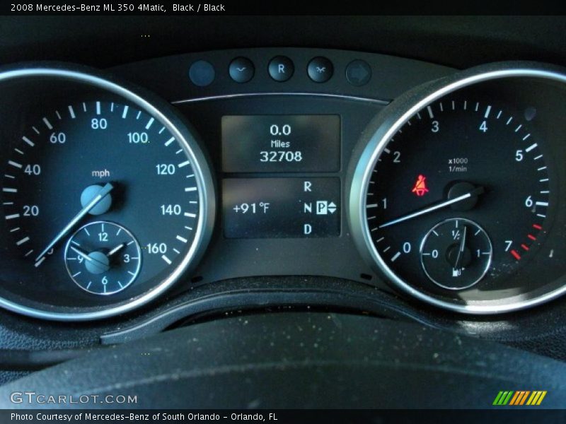 Black / Black 2008 Mercedes-Benz ML 350 4Matic