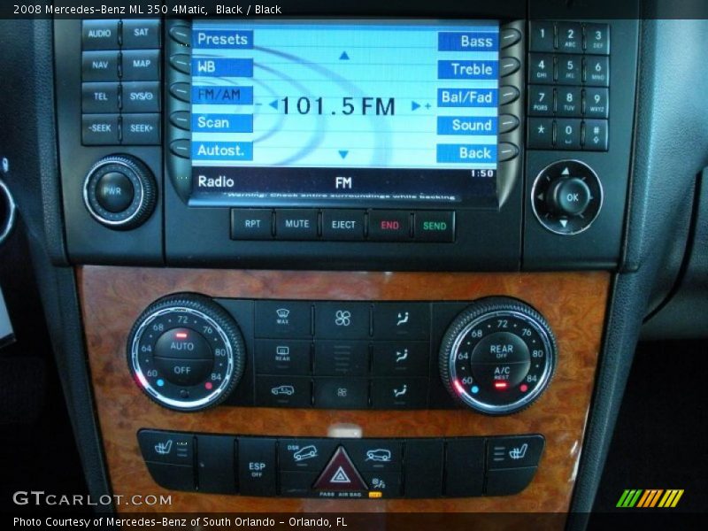 Black / Black 2008 Mercedes-Benz ML 350 4Matic