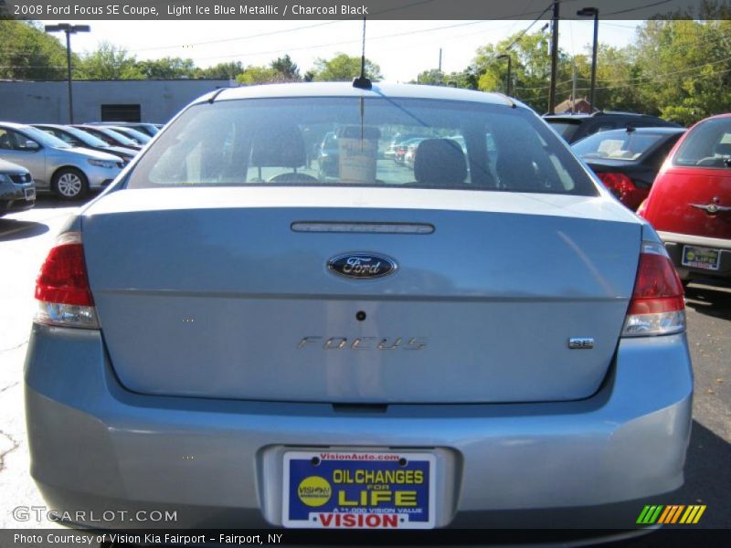 Light Ice Blue Metallic / Charcoal Black 2008 Ford Focus SE Coupe