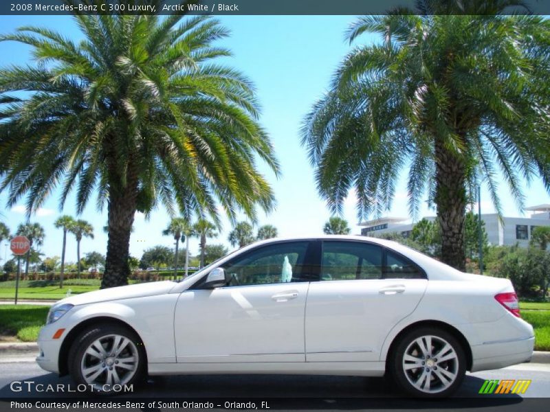 Arctic White / Black 2008 Mercedes-Benz C 300 Luxury