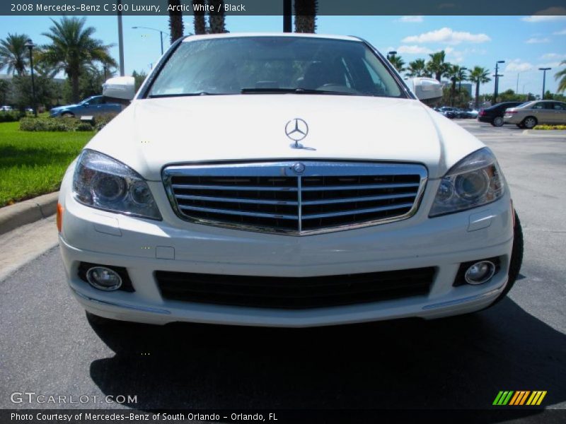 Arctic White / Black 2008 Mercedes-Benz C 300 Luxury