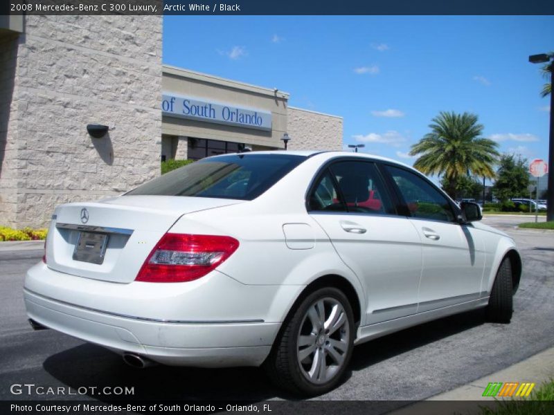 Arctic White / Black 2008 Mercedes-Benz C 300 Luxury