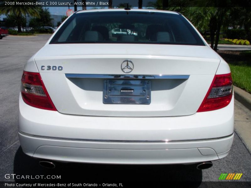 Arctic White / Black 2008 Mercedes-Benz C 300 Luxury