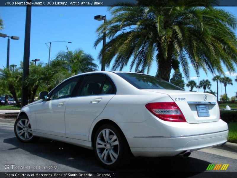 Arctic White / Black 2008 Mercedes-Benz C 300 Luxury