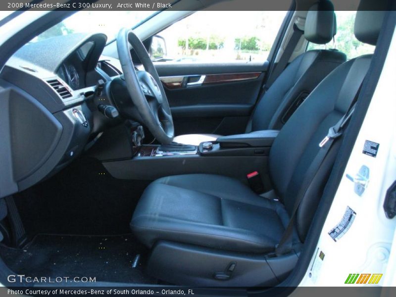 Arctic White / Black 2008 Mercedes-Benz C 300 Luxury
