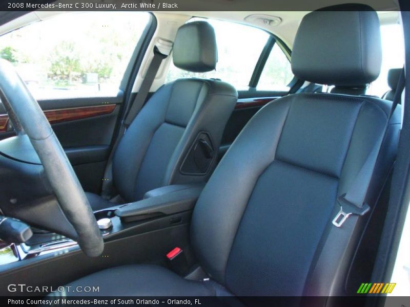 Arctic White / Black 2008 Mercedes-Benz C 300 Luxury