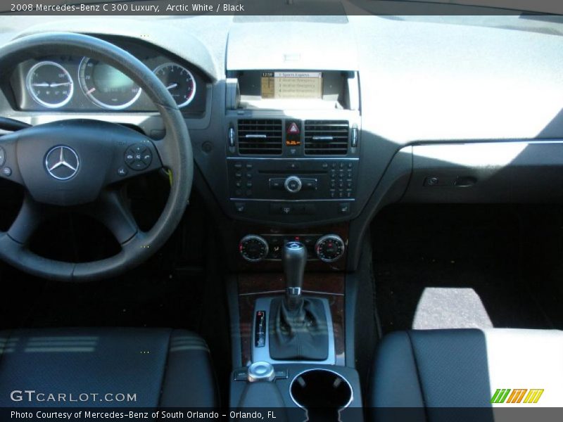 Arctic White / Black 2008 Mercedes-Benz C 300 Luxury