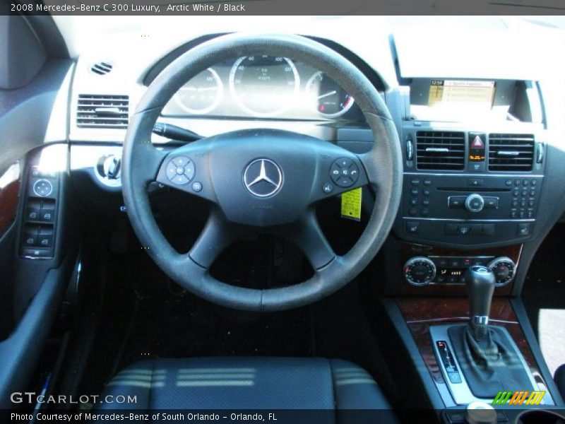Arctic White / Black 2008 Mercedes-Benz C 300 Luxury