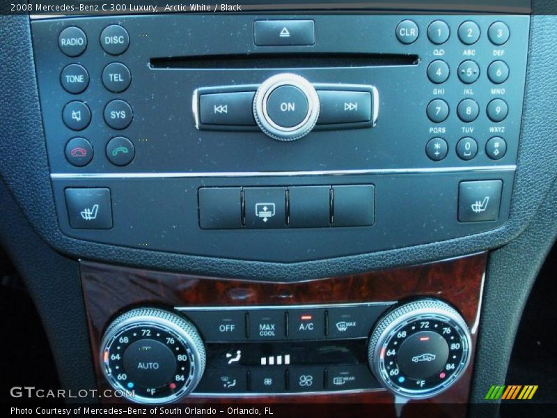 Arctic White / Black 2008 Mercedes-Benz C 300 Luxury
