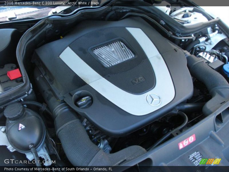 Arctic White / Black 2008 Mercedes-Benz C 300 Luxury