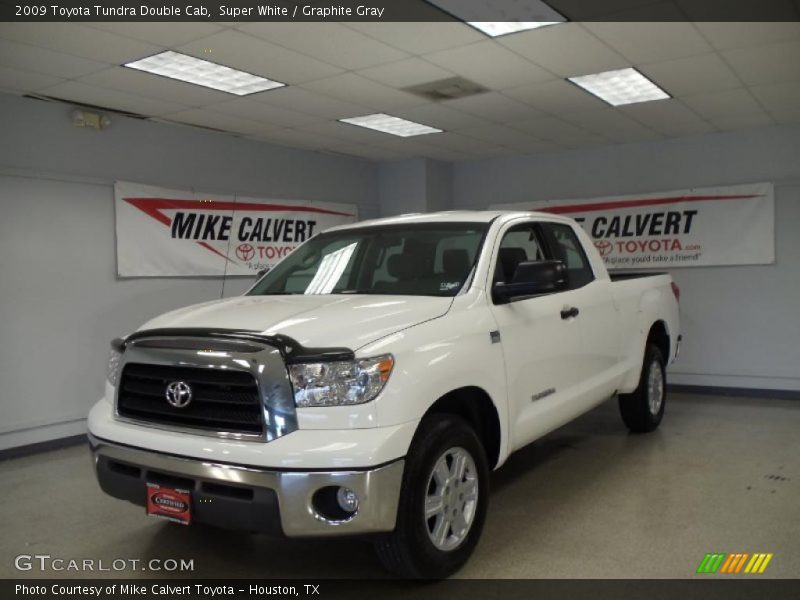 Super White / Graphite Gray 2009 Toyota Tundra Double Cab
