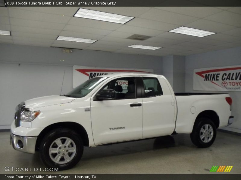 Super White / Graphite Gray 2009 Toyota Tundra Double Cab