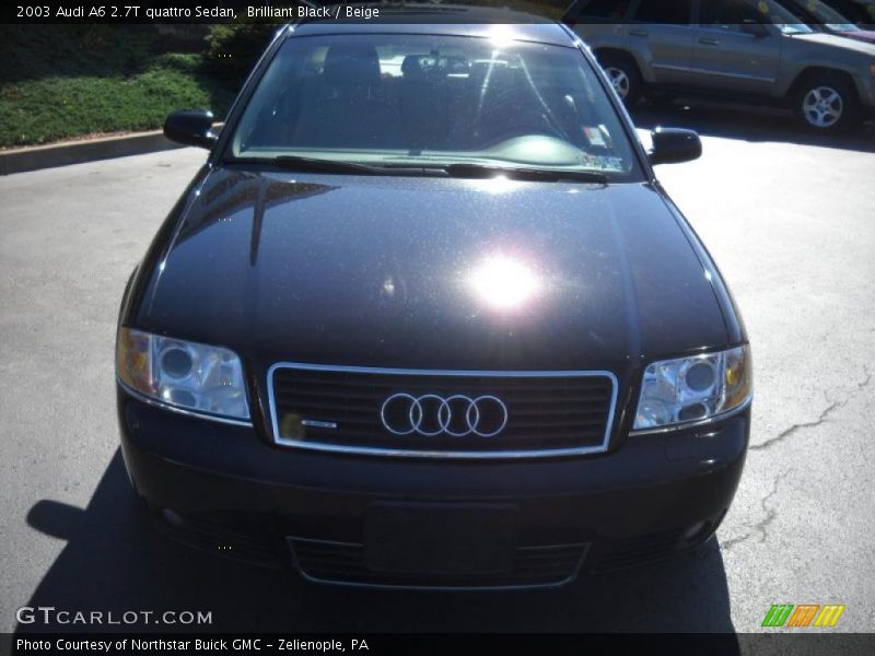 Brilliant Black / Beige 2003 Audi A6 2.7T quattro Sedan