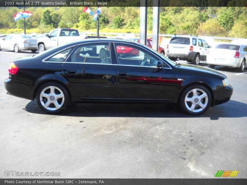 Brilliant Black / Beige 2003 Audi A6 2.7T quattro Sedan