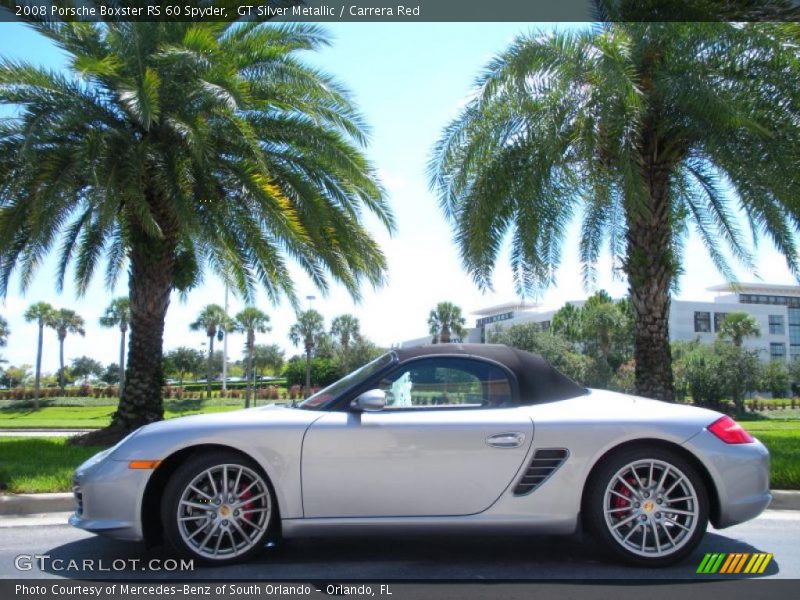 GT Silver Metallic / Carrera Red 2008 Porsche Boxster RS 60 Spyder