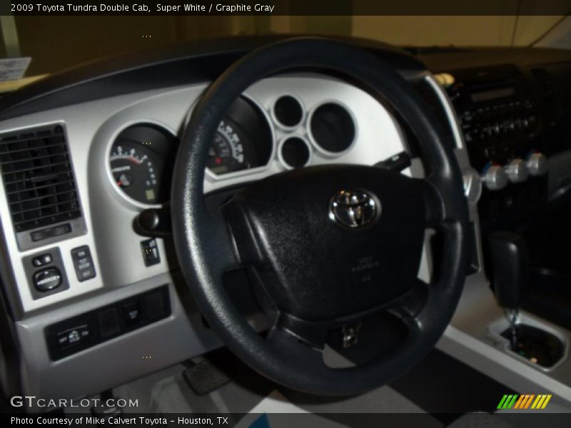 Super White / Graphite Gray 2009 Toyota Tundra Double Cab